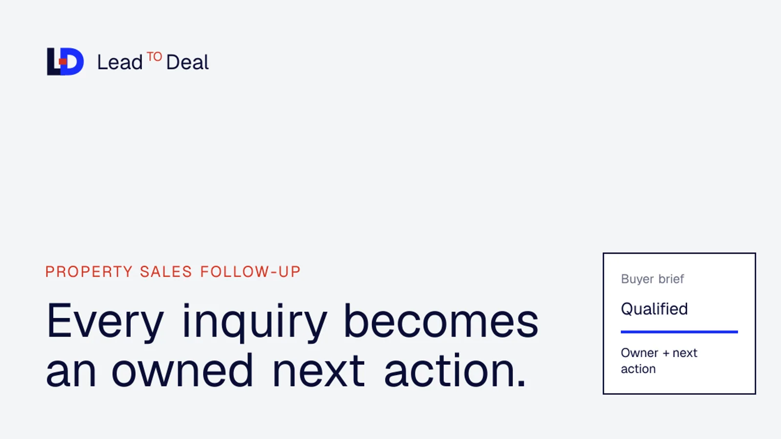 المعاينة المنشورة لمشروع Lead To Deal